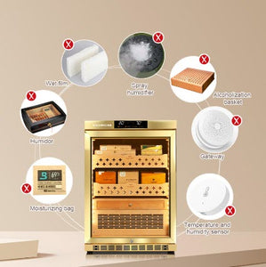 RACHING MON800A (500 Cigars) | Precision Electronic Cigar Humidor Cabinet