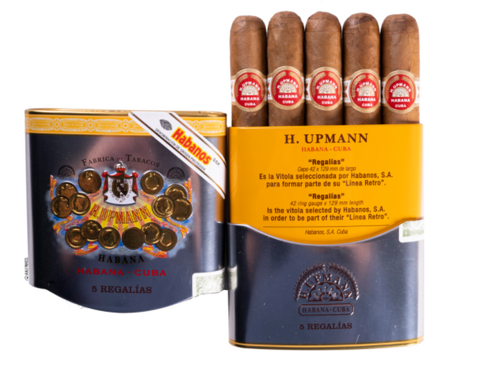 H. UPMANN Regalias | Dress Box of 50 (TIN of 5)