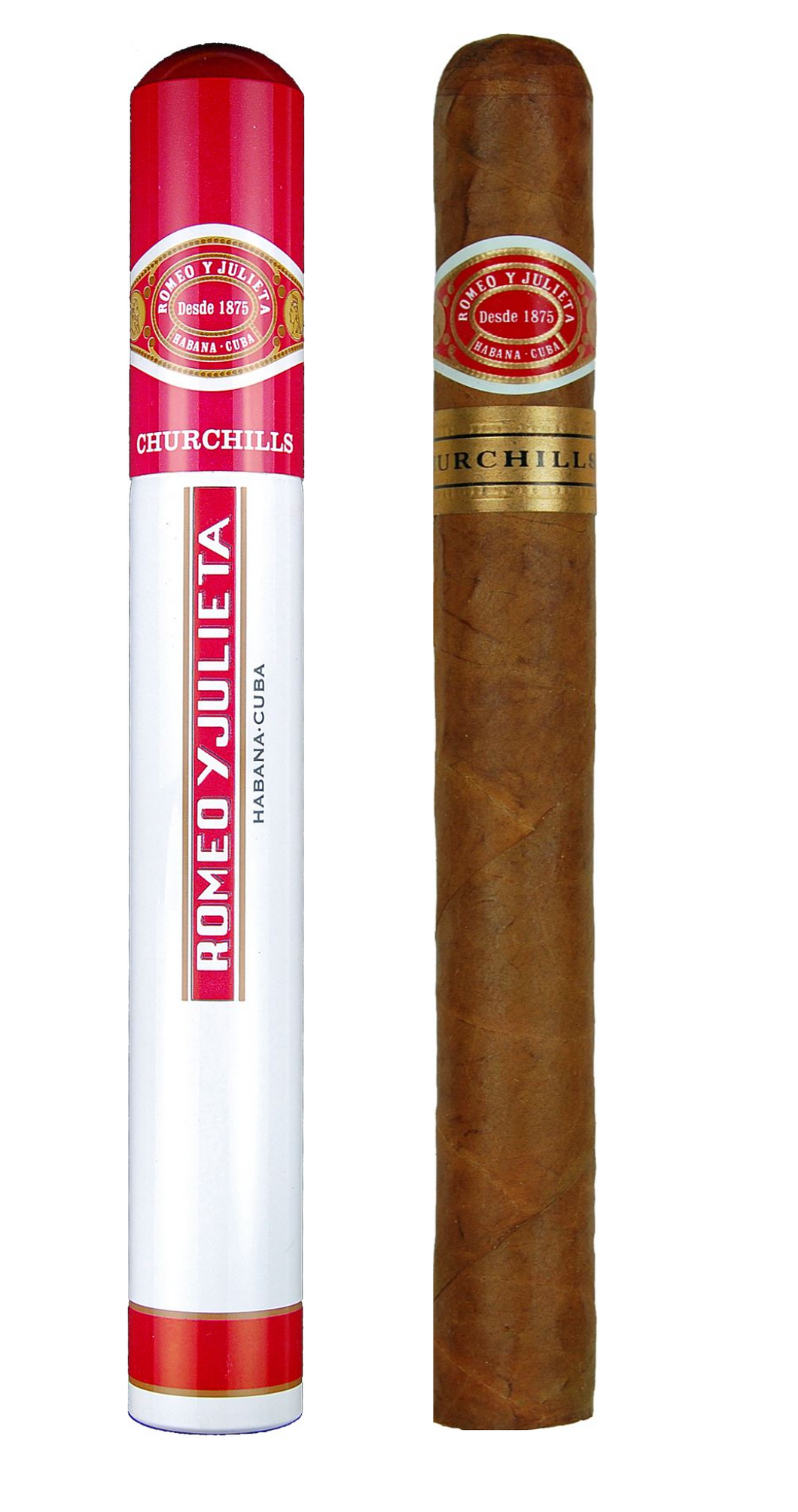 ROMEO Y JULIETA Churchills (Tubos) | Box of 25 (Dress Box)